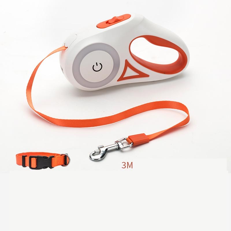Retractable Dog Leash with LED Collar - Elixy Market